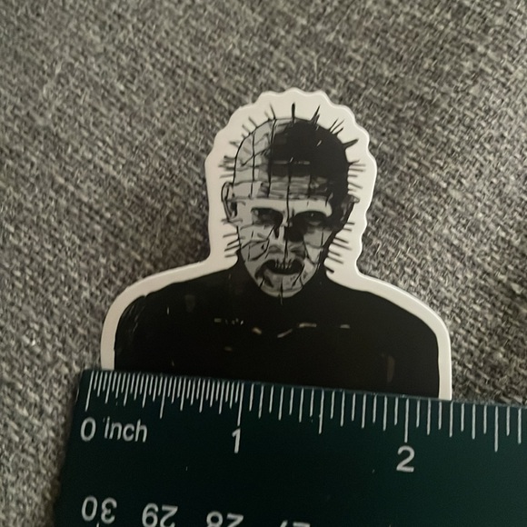 HORROR MOVIE waterproof sticker Mashup Crossover Black & White  Hellraiser - Picture 6 of 8